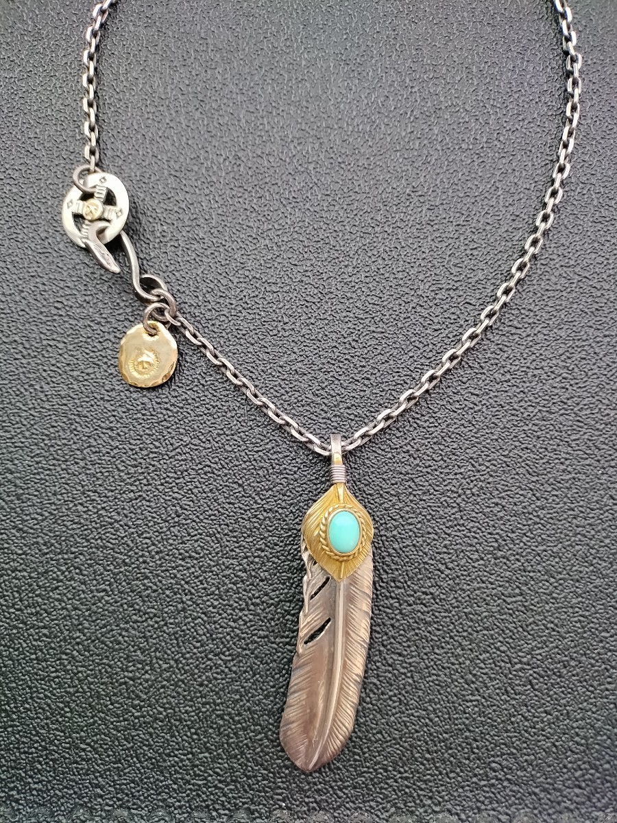 ゴローズ 金縄ターコイズ付き上金全金特大フェザー 他画像全てセット 嗜み 