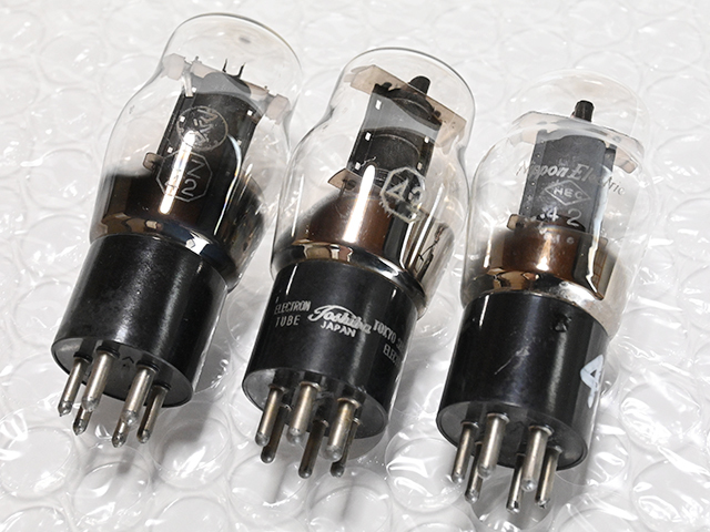 □真空管 UZ-42（マツダ 東芝 NEC）3本セット□現状品 ジャンク扱い