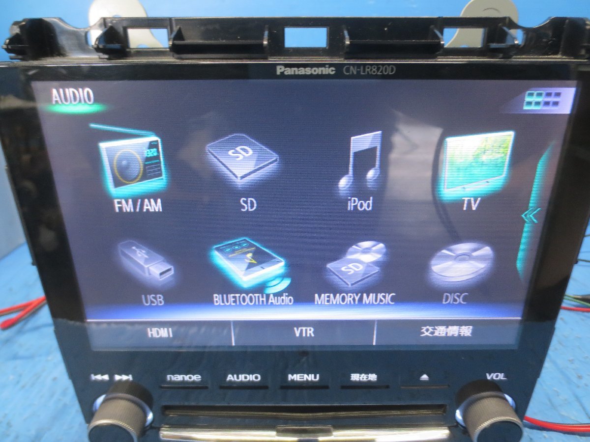 I)スバル純正 Panasonic SDナビ CN-LR820DFC。CD/DVD/SD/BTAUDIO 