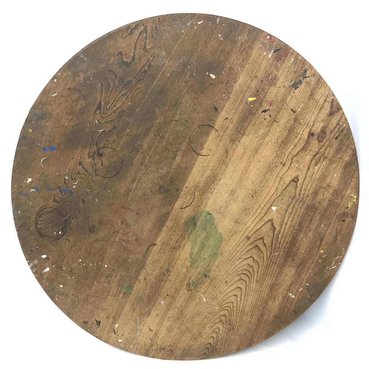 FI19/17 昭和レトロ ちゃぶ台 円卓 直径約87cm 折り畳み テーブル 座卓