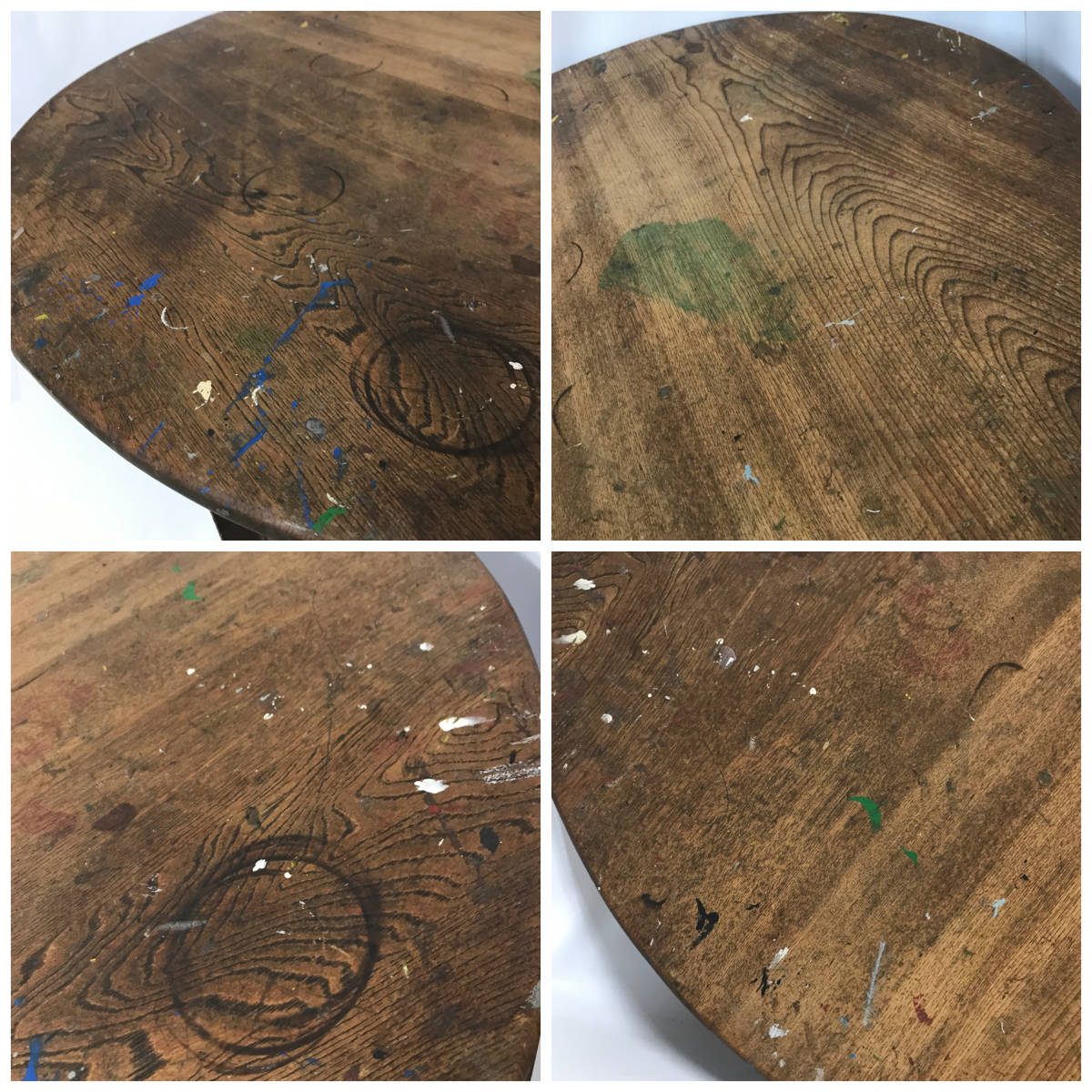 FI19/17 昭和レトロ ちゃぶ台 円卓 直径約87cm 折り畳み テーブル 座卓