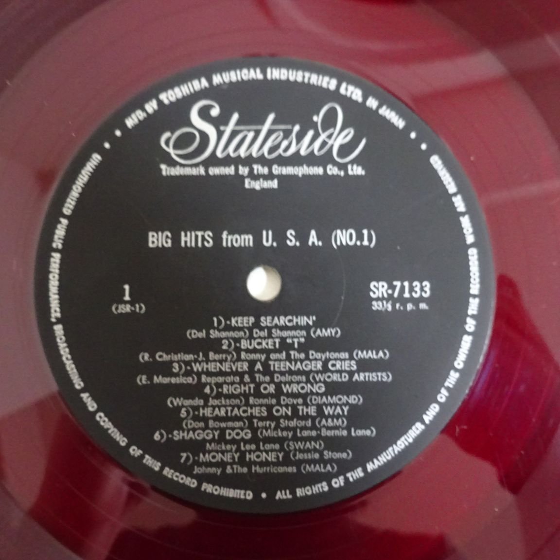 17115117;【国内ペラジャケ/東芝赤盤】V.A. / Big Hits from U.S.A. / ビッグ・ヒット U.S. (第1集)_3