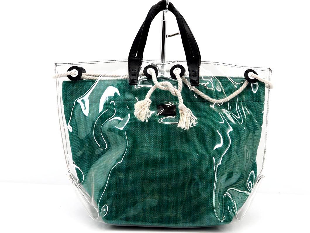 AVACATION アバケーション クリア トート バッグ 緑 ■◆ ☆ ded1 レディース