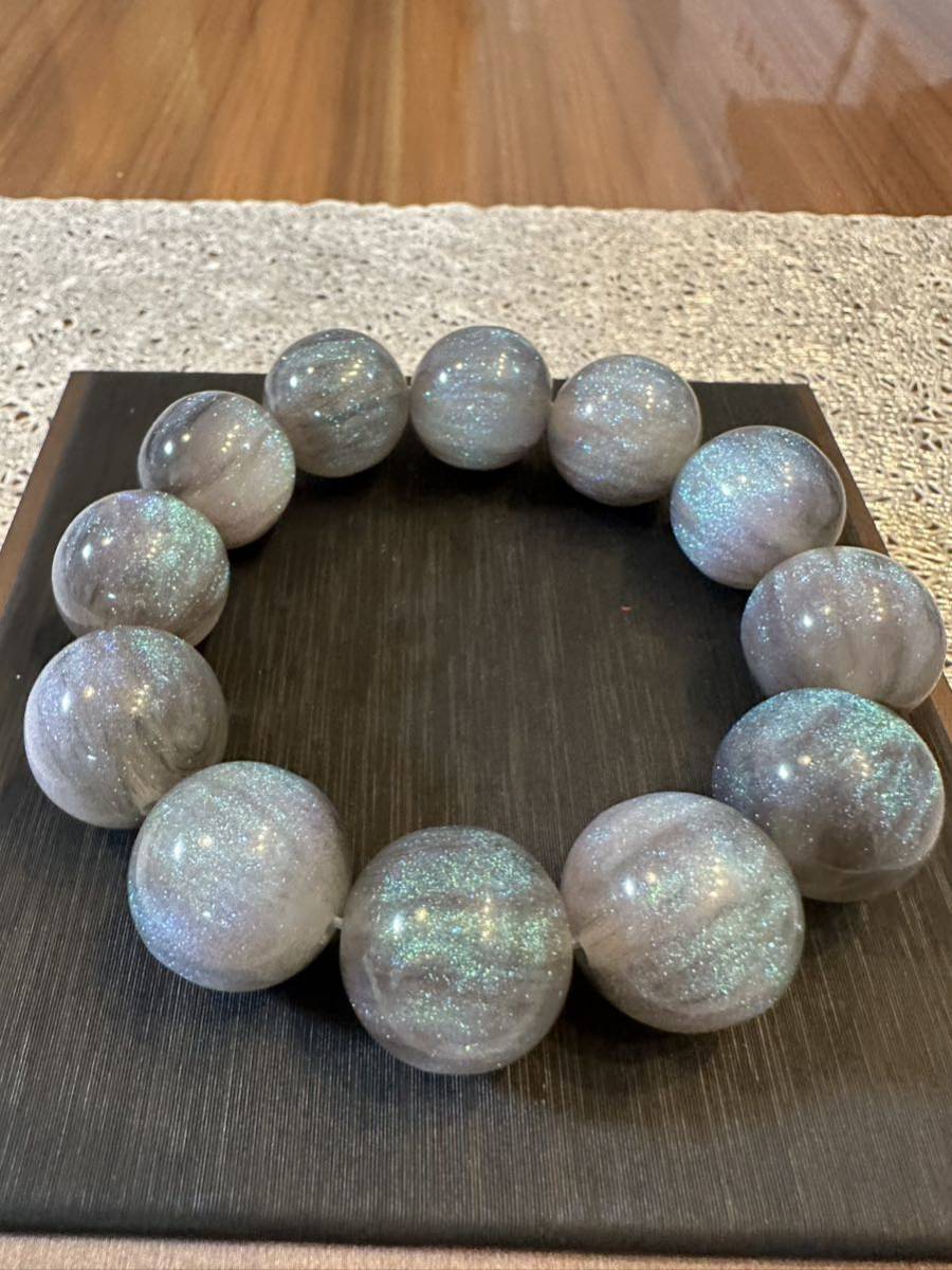 Z-047 珊瑚　海柳　ブレスレット　念珠　金運　開運　大玉19.6mm