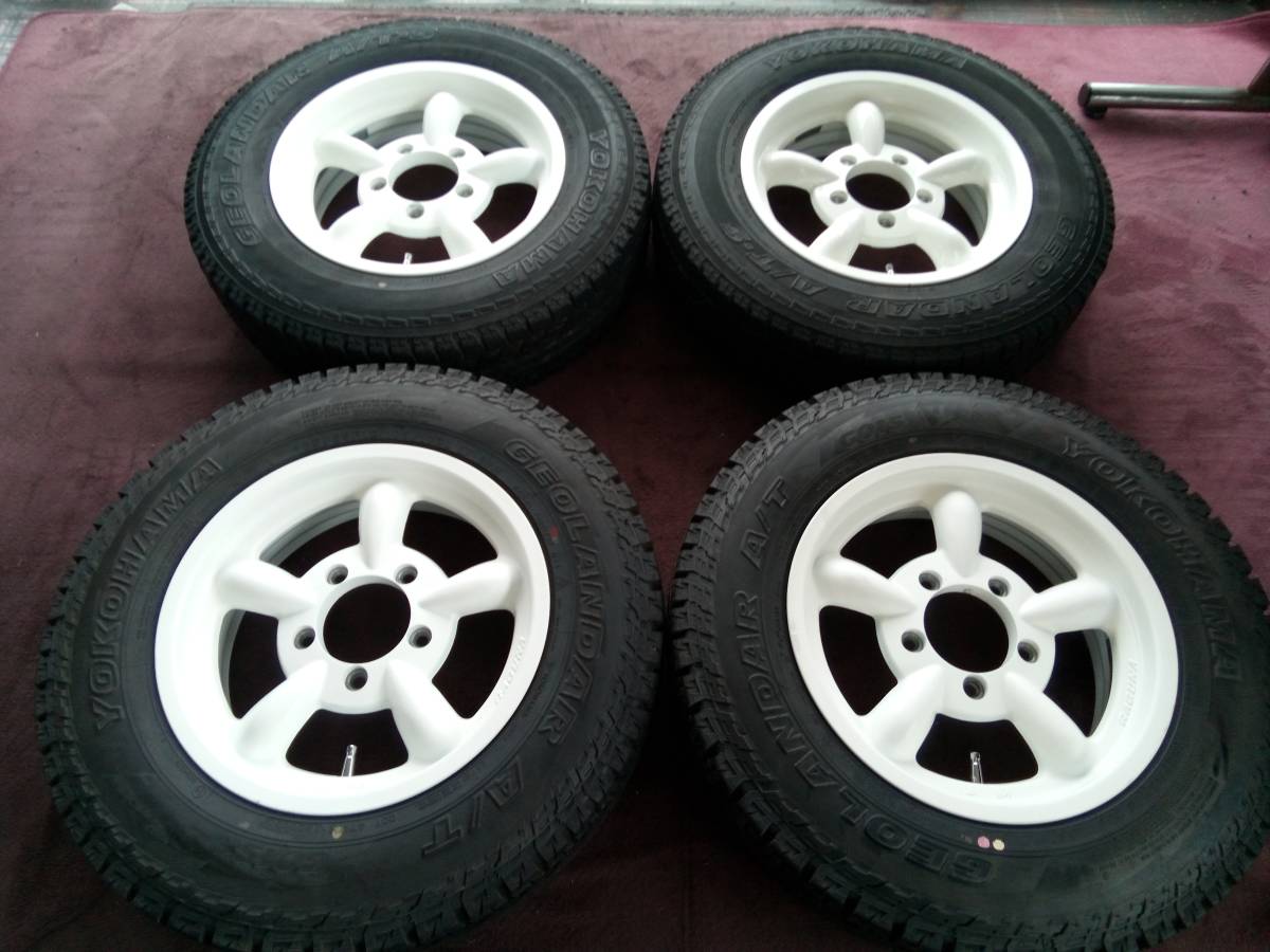 ジムニー用　RAGUNA 5.5jー16 ET20 139.7/5H 　ヨコハマ　ジオランダー　185/85r16