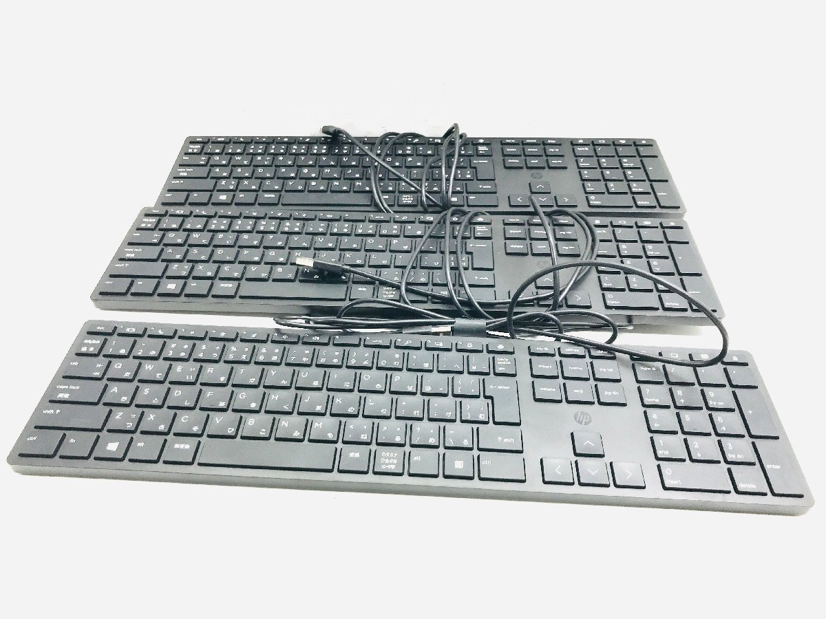 中古動作品 HP HSA-P010K USBキーボード 3個セット(USBキーボード 