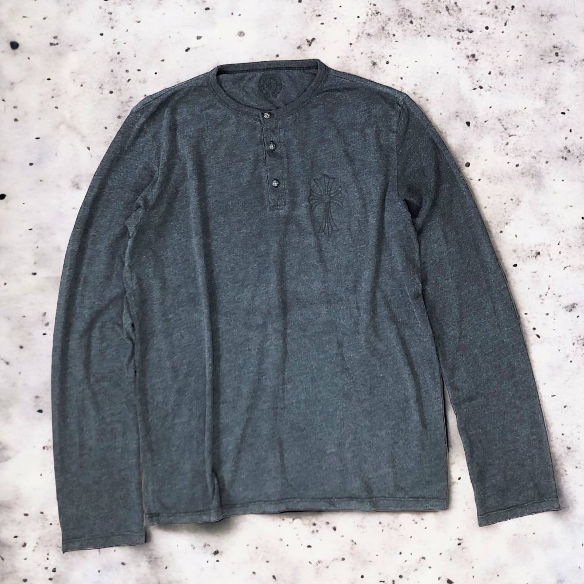 CHROME HEARTS L/S Tee Large クロムハーツ クロスボール ヘンリー  