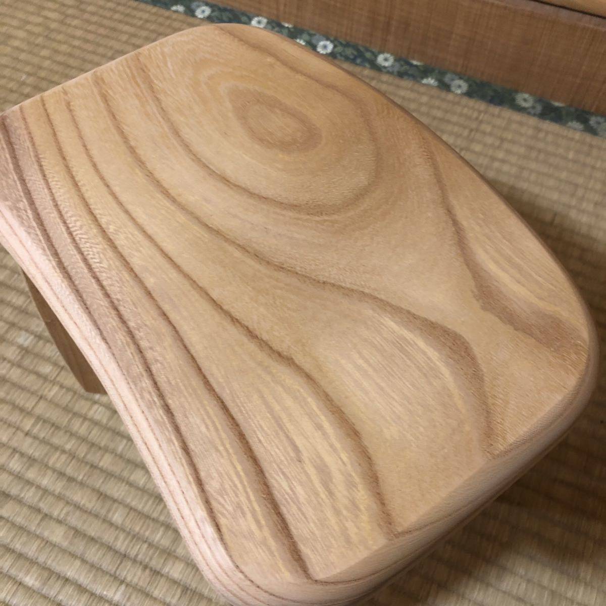 599建具屋58年のおじいさんの手作り木製サイドテーブル イス スツール