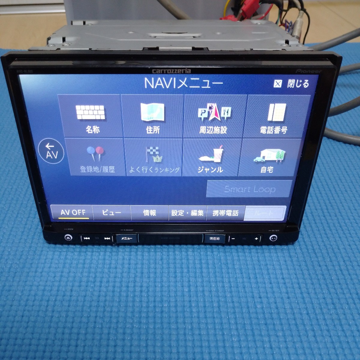カロッツェリア AVIC-RL900 8インチ メモリー 楽ナビ 地デジ DVD再生 