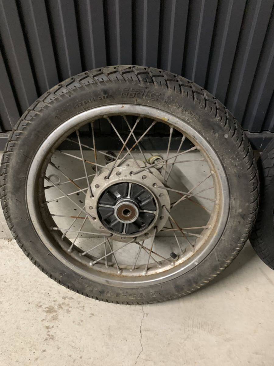 リトルカブ ホンダ 純正 前後ホイールセット 14インチ スーパーカブ リトルカブ ホンダ 純正 前後ホイールセット 14インチ スーパーカブ