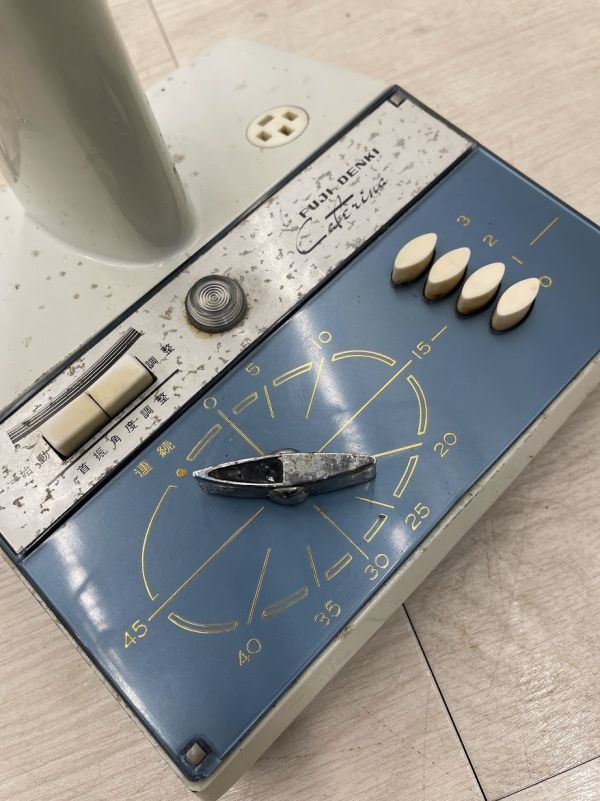 昭和レトロ FUJI DENKI 扇風機 動作やや難あり 風力3段 タイマー 30