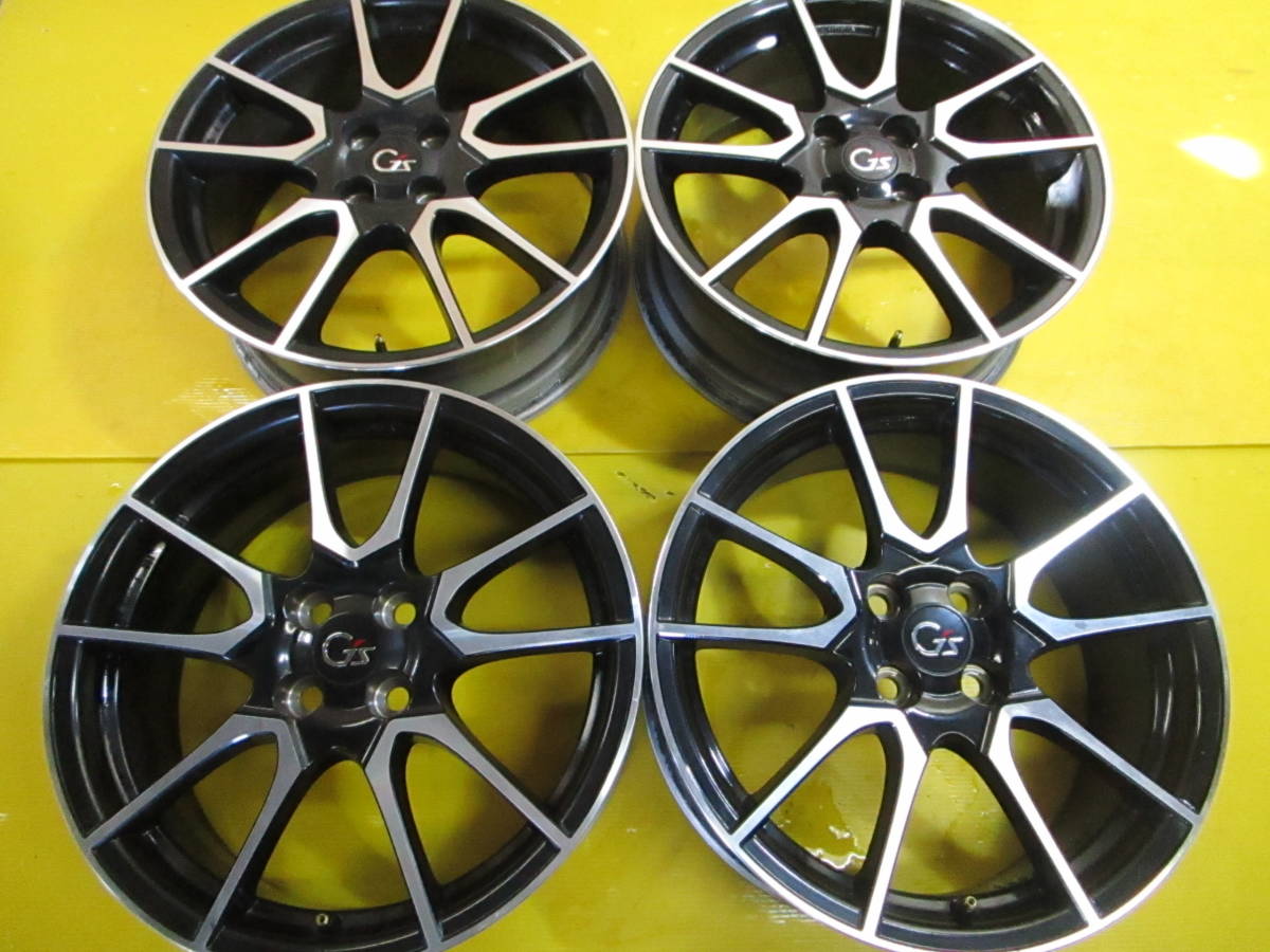 B1904 トヨタ純正オプション Gs 4本SET 17インチ 6.5j 100/4 +41 アクア等に 手渡し歓迎