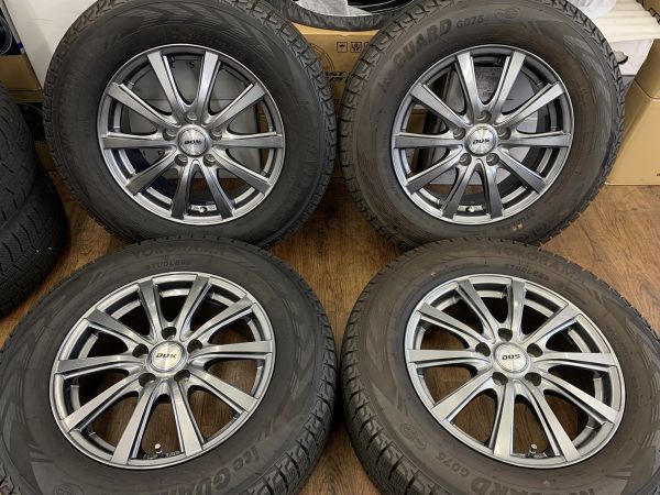 デリカd5 ホイール タイヤ 4本セット 中古 215/70.16 16×7.0 はさめ