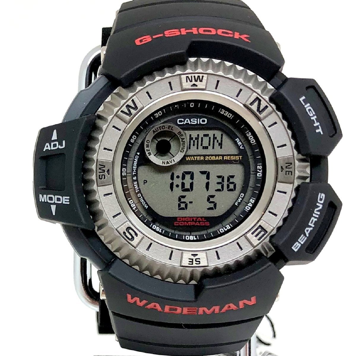 美品 G-SHOCK ジーショック CASIO カシオ 腕時計 DW-9800J-1A WADEMAN 