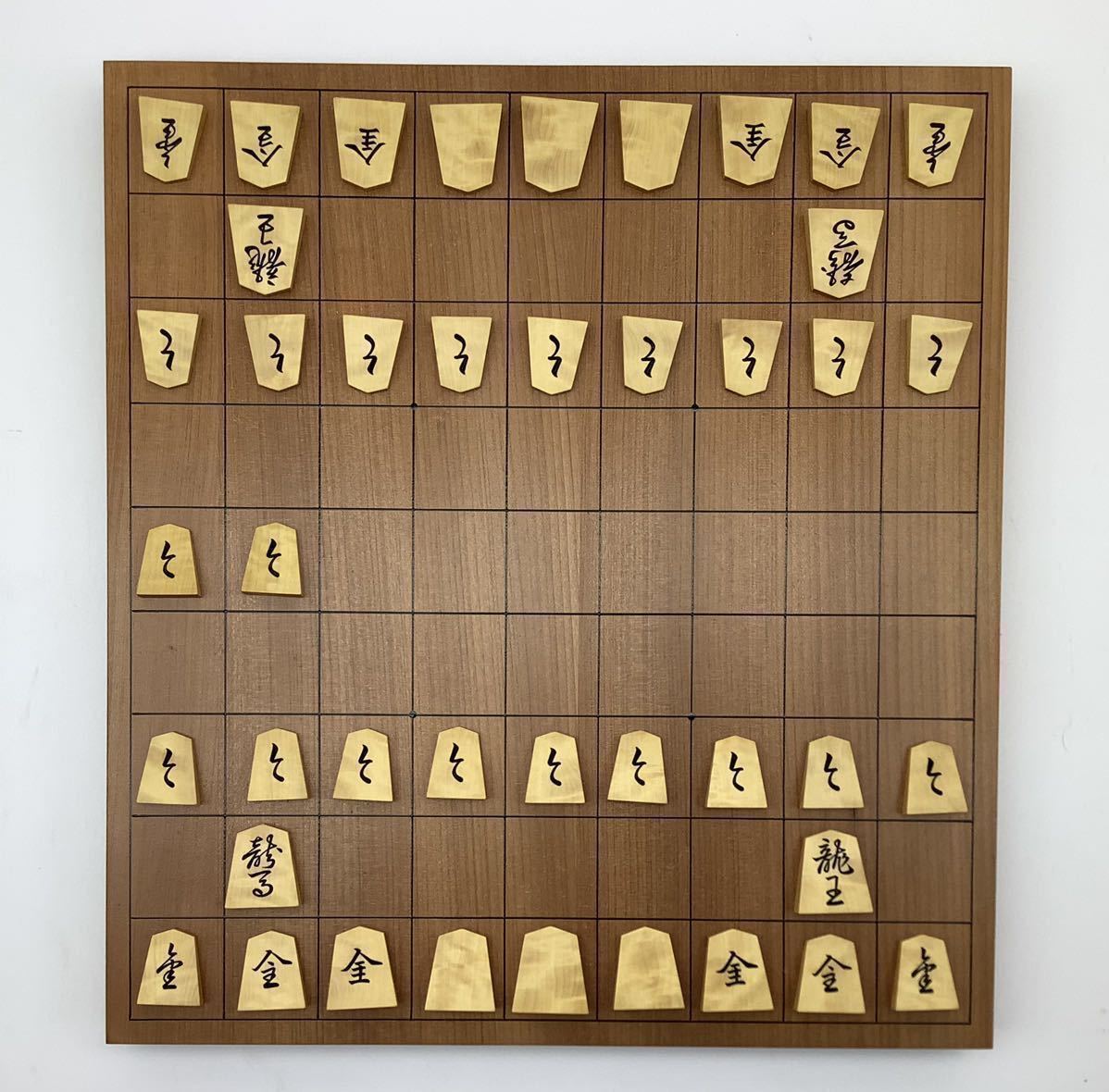 G 【 将棋 将棋駒】淘水作 ◯亭書 彫駒 / 駒箱・駒袋付 / きれいなお品 