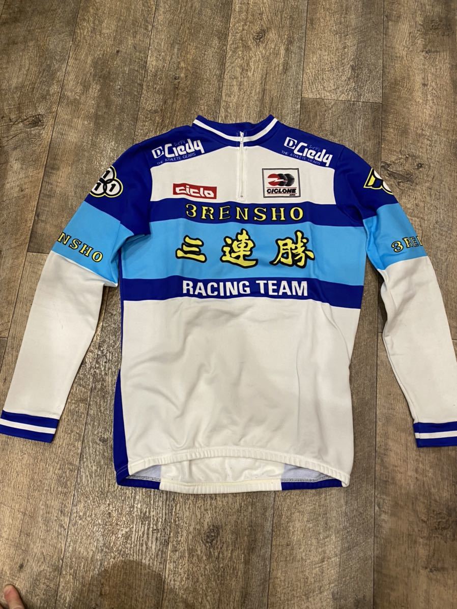 パールイズミ製 三連勝 3renshoウール ジャージ 長袖 サイクルジャージ 