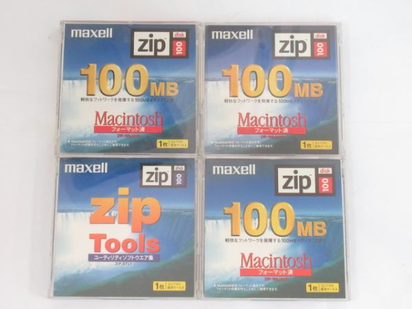 V 12-5 maxell マクセル ZIPディスク ZIPドライブ用 ZIP-100.MAC 3枚 