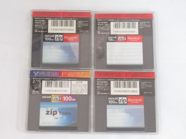 V 12-5 maxell マクセル ZIPディスク ZIPドライブ用 ZIP-100.MAC 3枚 