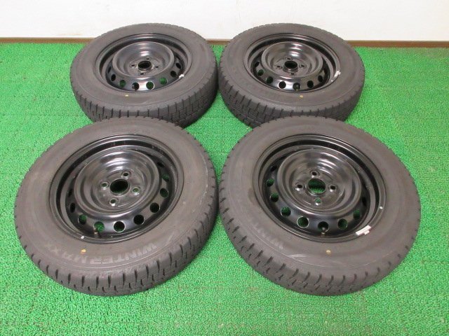 低価，新作登場 D033 165/70R14 超溝高 8.5~9分山 スタッドレス WINTERMAXX WM02 20年製 ホイールセット 4本 激安 アクア ヴィッツ(スタッドレスタイヤ)｜売買されたオークション情報、yahooの商品情報をアーカイブ公開 4穴