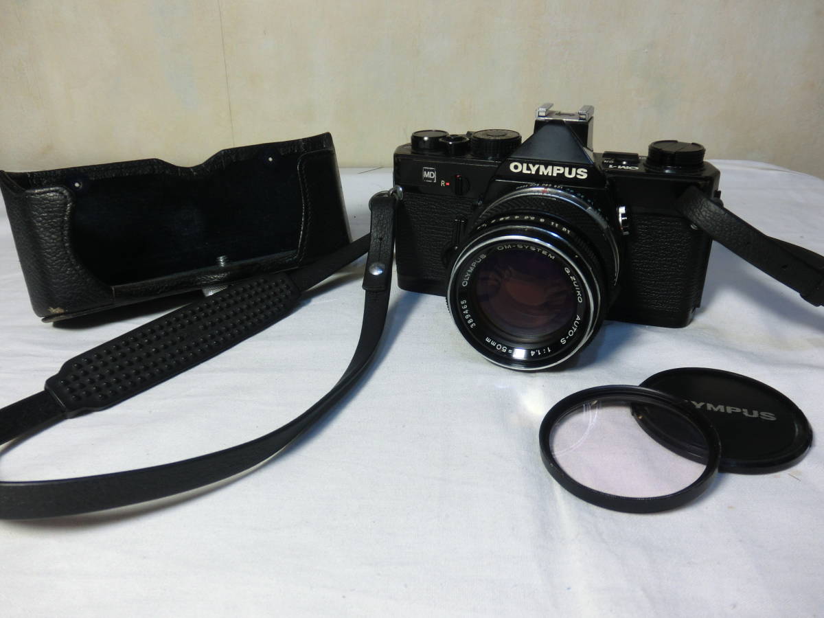 高品質，定番 オリンパス OM-1 MD ブラック 黒 OM-1 一眼レフカメラ 本体 & ZUIKO OM-システム 50mm F1.4 単焦点レンズ セット 現状お渡し品(オリンパス)｜売買されたオークション情報、yahooの商品情報をアーカ マニュアルフォーカス