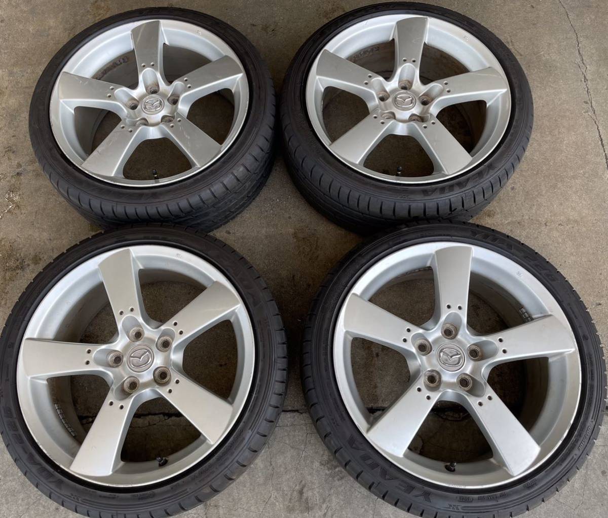 バリ山 RX-8 純正 ホイール 18×8J +50 5H PCD114.3 225/40R18 RX8  