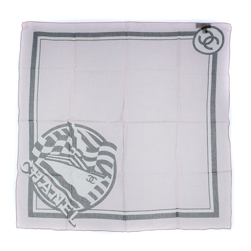 シャネル CHANEL ココマーク ハンカチ スカーフ ピンク 黒 ブラック /SR2 ■OH レディース