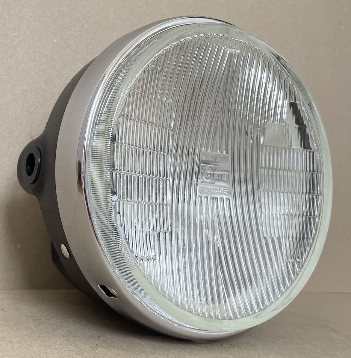 新品/当時物シビエスーパーオスカー凹みレンズ付きヘッドライトASSY