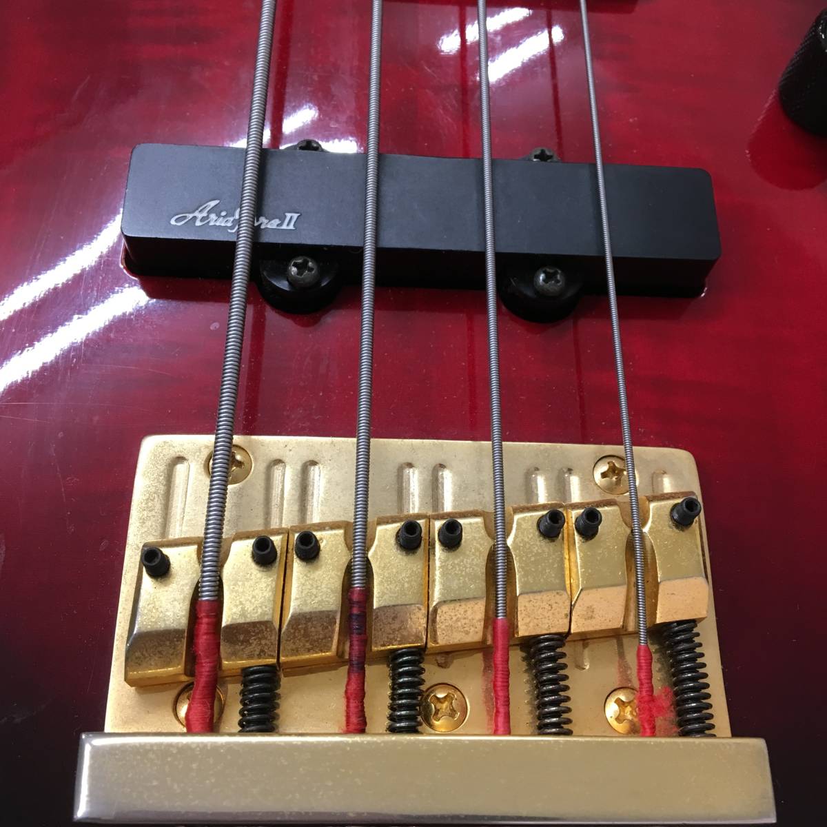 日本製 Aria ProⅡ VANGUARD series エレキベース VAB-550 音出し確認