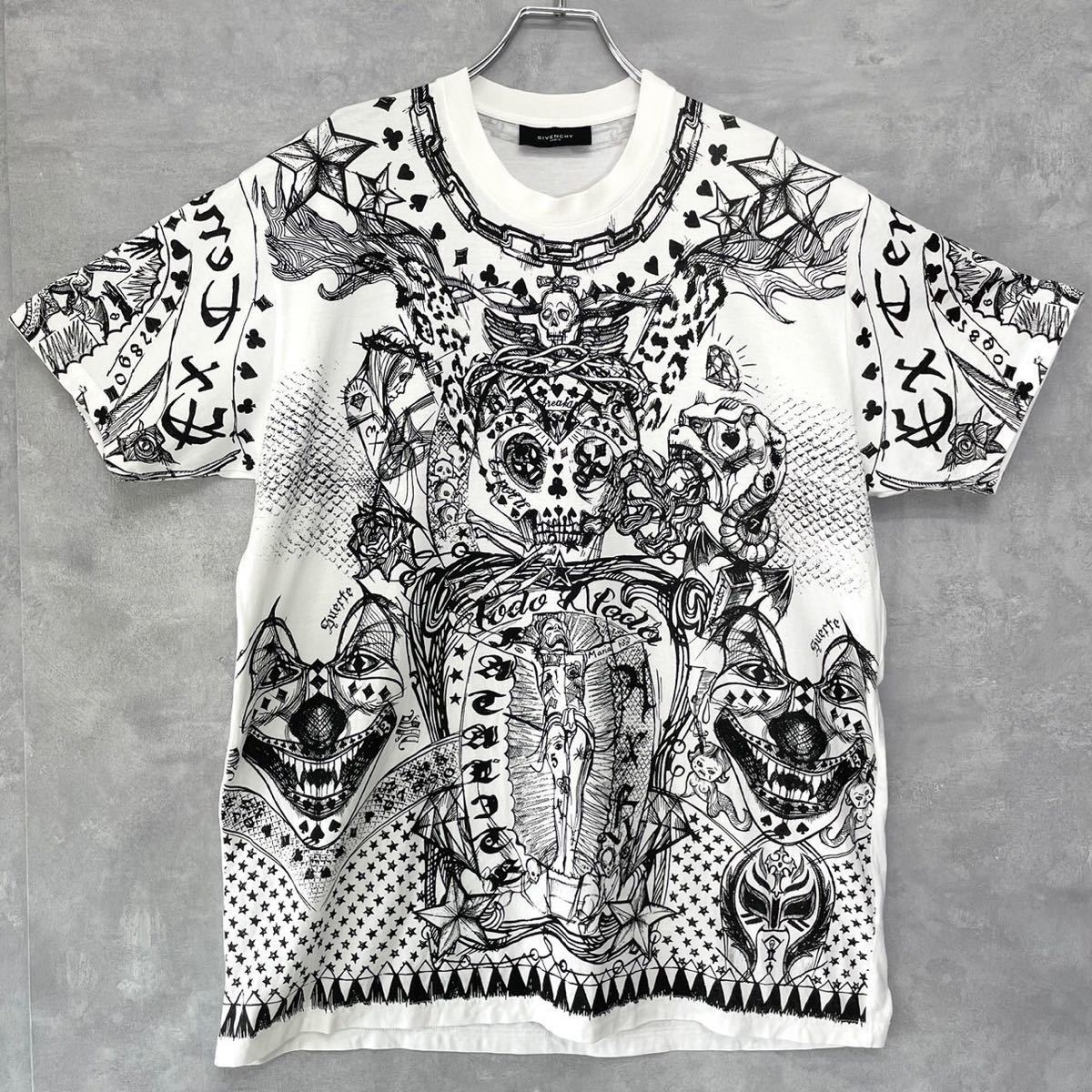 超希少!! ジバンシー Tシャツ カオスタトゥー スカル ピエロ キリスト 