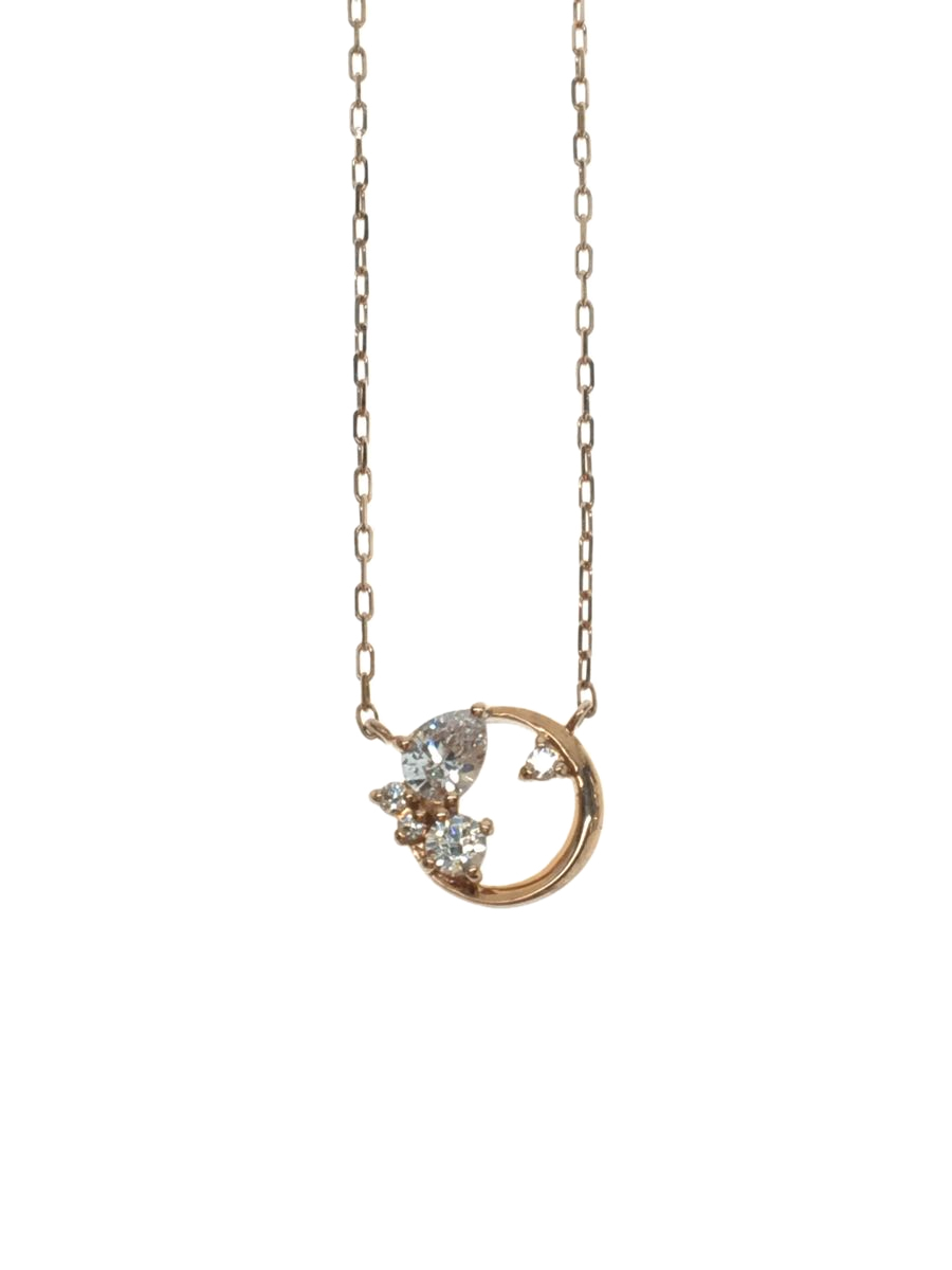 4℃◆ネックレス/K10/GLD/トップ有/レディース/ピンクゴールド