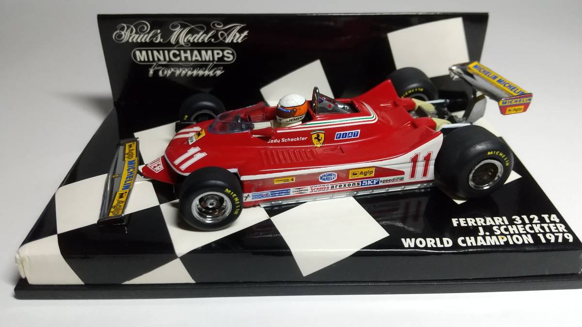 ミニチャンプス 1/43　フェラーリ　312T4　J.シェクター（430797311）