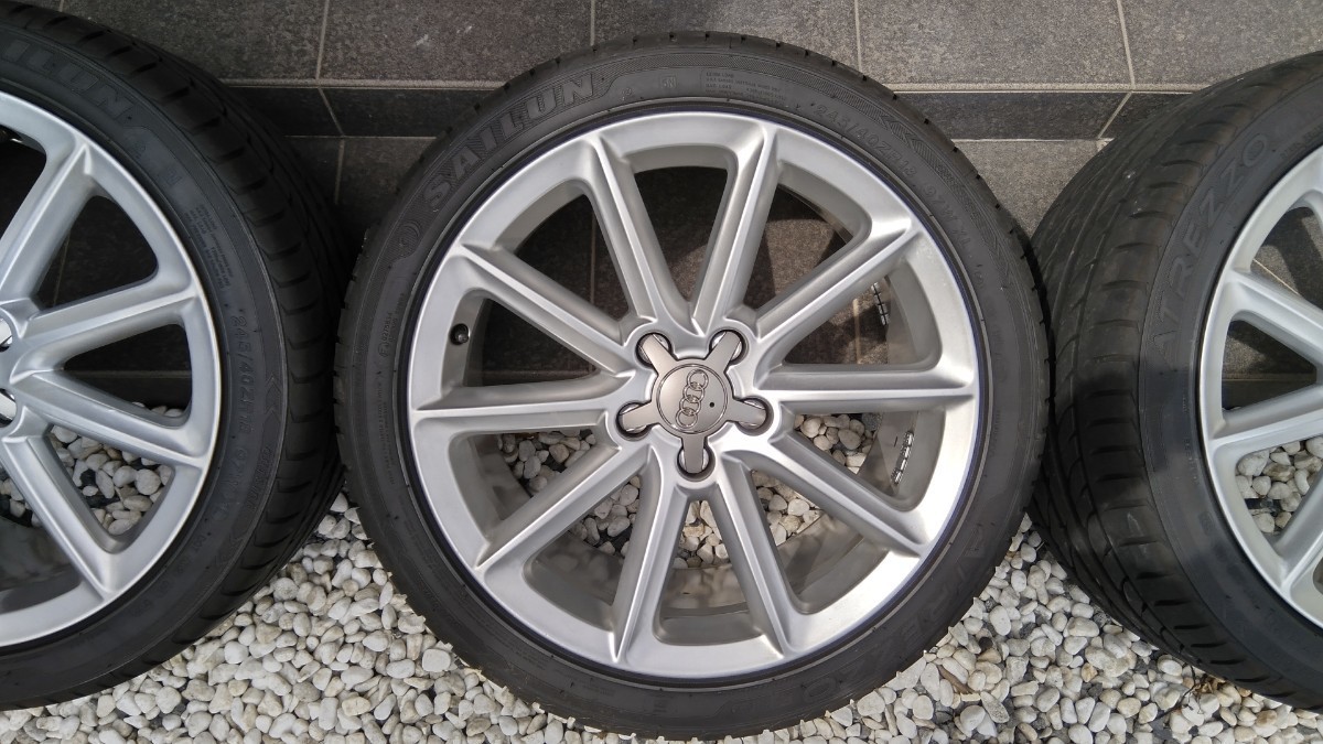 アウディAudi TT/TTS 純正 美品 アルミホイール9J×18ET52・タイヤ今年3
