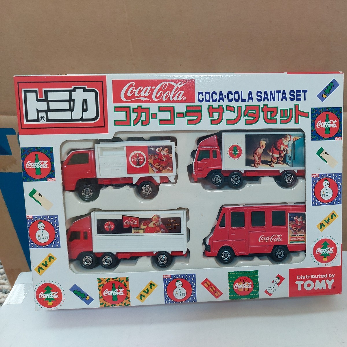未開封　コカ・コーラ　サンタ　セット　ルートトラック、冷凍車、ウィングトラック、デリバリーバン