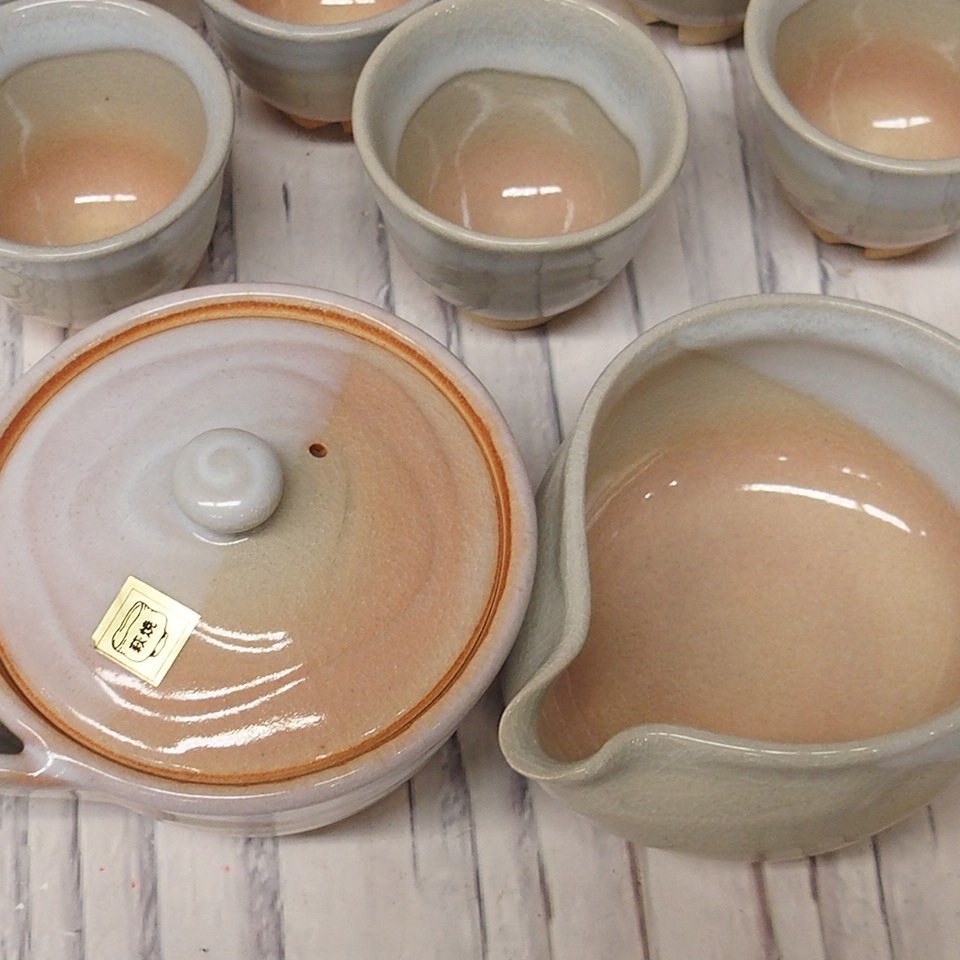 茶器セット 宝瓶1 👞 【七角形】 湯冷まし2 湯呑6
