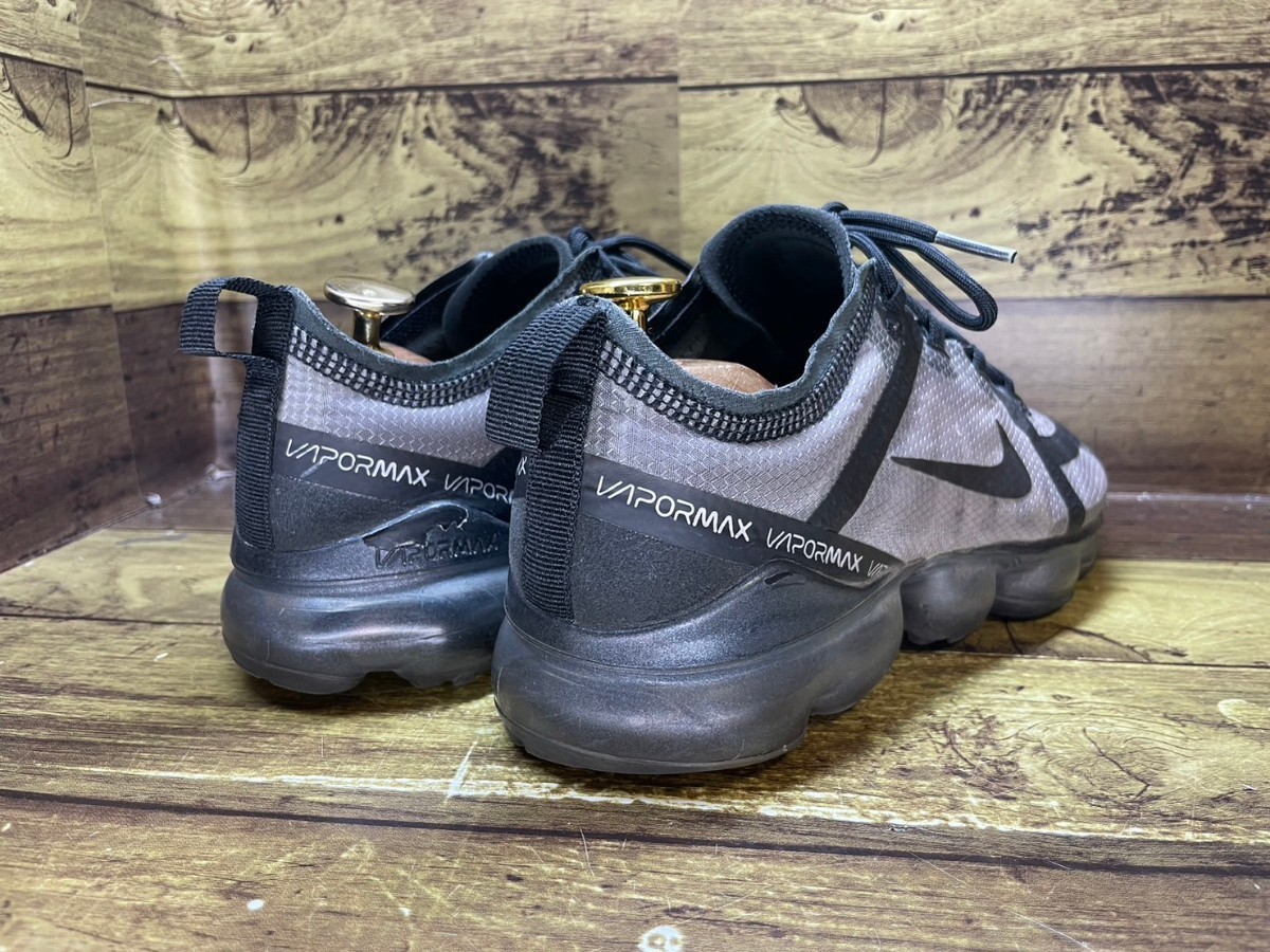 名機降臨!衝撃のコレクション!定20900円!ナイキ【エアヴェイパーマックス2019】高級ローカットスニーカー!グレー×ブラック 25cm/US8