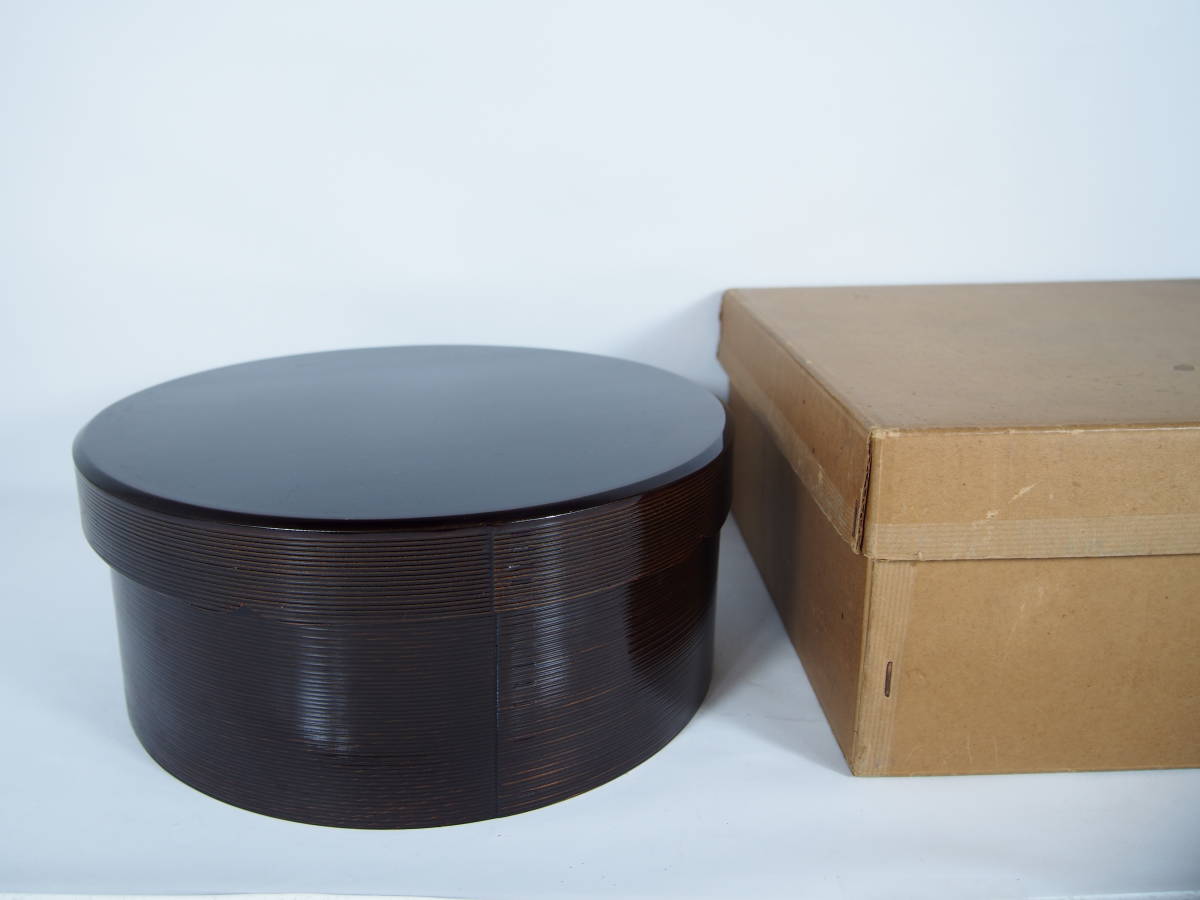 茶道具 棗 黒漆 共箱 日本製 V 山中塗 中棗 国産 木製 伝統工芸 工芸品