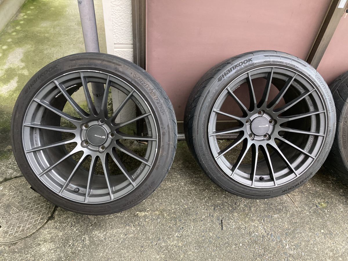 エンケイ RS05RR 114.3 18インチ9.5J＋22 4本 エンケイ RS05RR 18