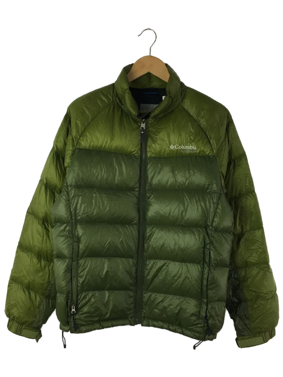 Columbia◆ダウンジャケット/M/ナイロン/KHK/無地/211PM5384