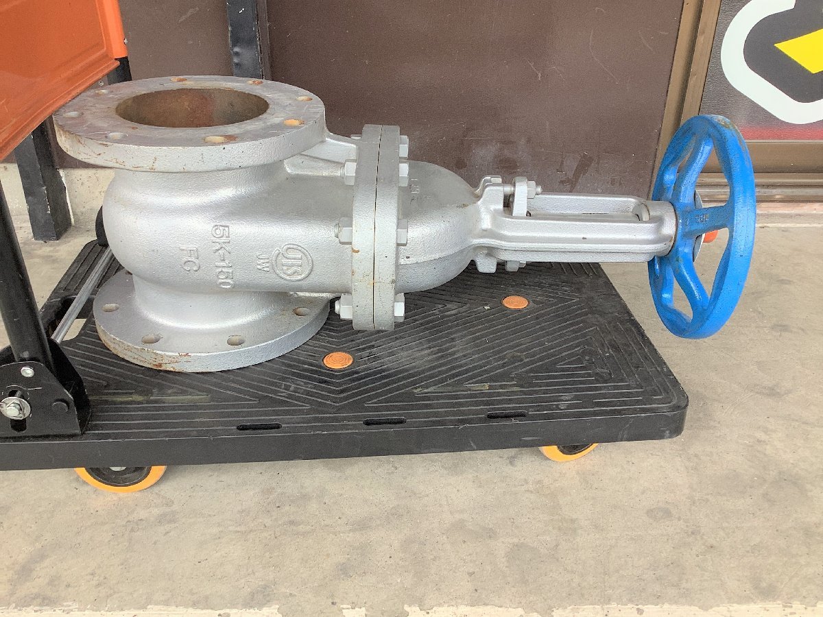 【特価】【引き取り限定 埼玉県行田市】中古品 KITZ キッツ 5K ゲートバルブ 5FCM 150A【発送不可】