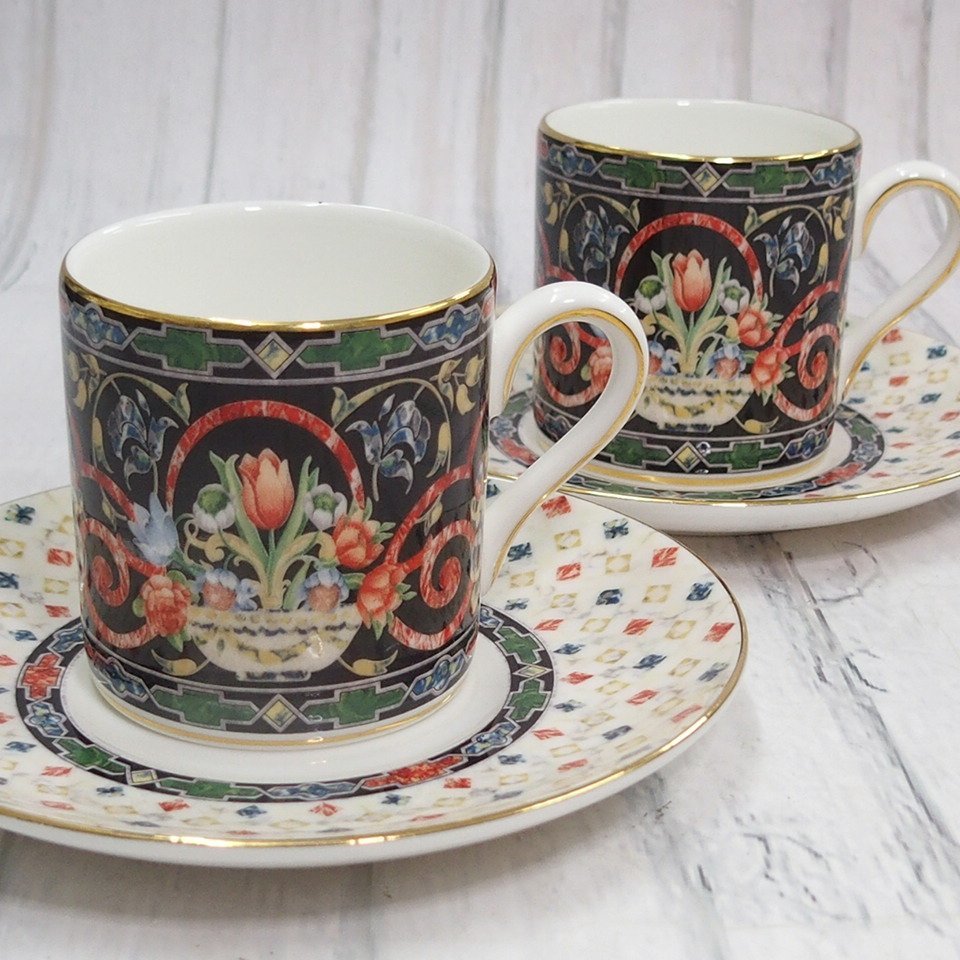 m002 B4【2 WEDGWOOD ウェッジウッド HARLEQUIN JEWEL ハーレクイン 