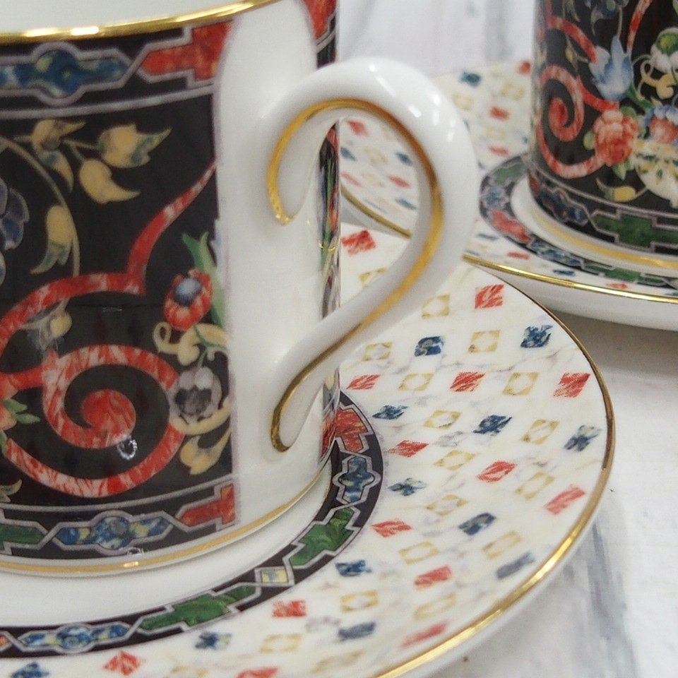m002 B4【2 WEDGWOOD ウェッジウッド HARLEQUIN JEWEL ハーレクイン 