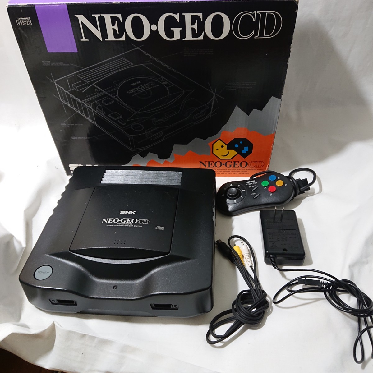 ネオジオCD NEOGEO CD 完品 製造番号一致 激レア 動作確認済み 当時物 