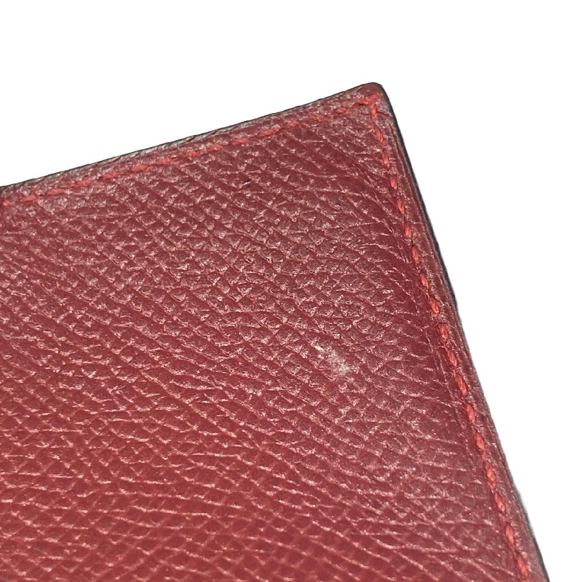 HERMES エルメス アジェンダGM 手帳カバー ブラック×ボルドー □C刻印