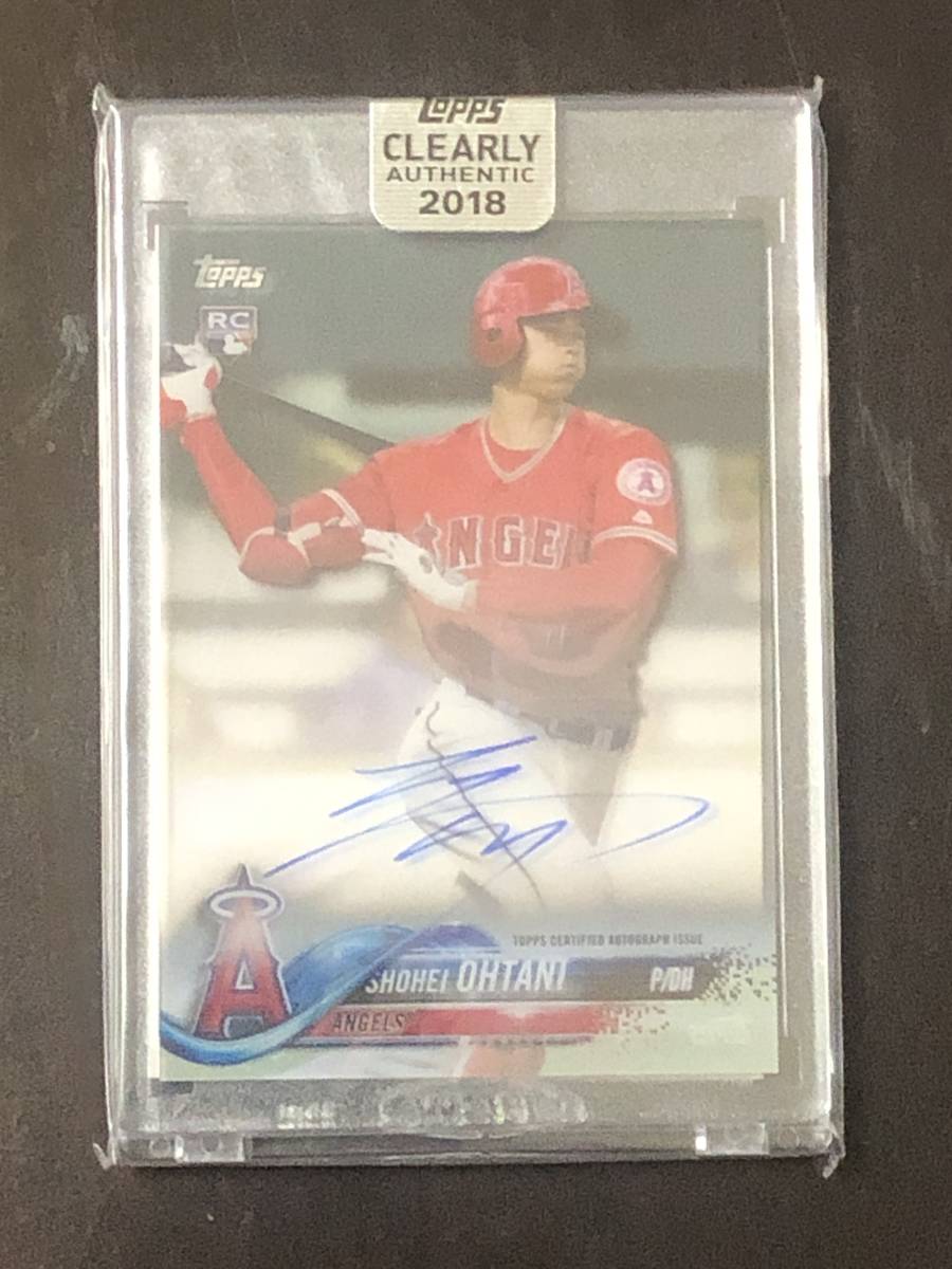 375【Shohei Ohtani】2018 Topps Clearly RC Auto 大谷翔平 直書き 