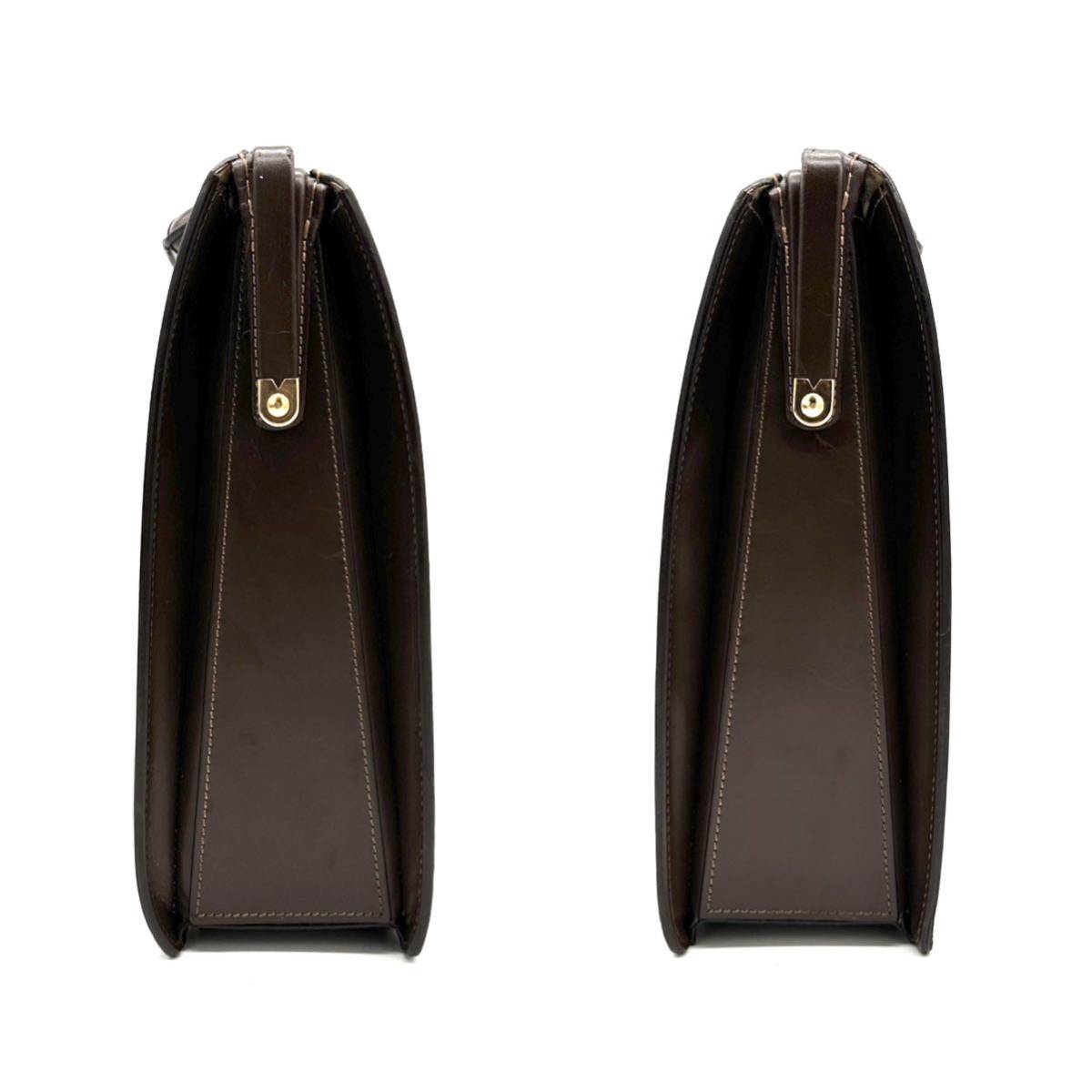 土屋鞄 ダレスバッグ ダークブラウン 本革 土屋鞄 ダークブラウン