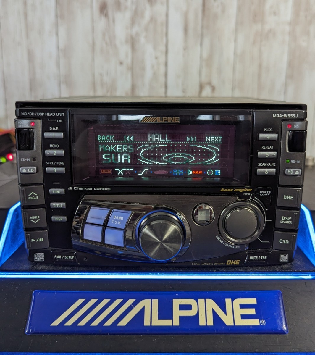 管理番号0603-4 アルパイン MDA-W933J イルミネーション イコライザー