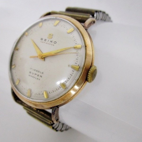 ☆ SEIKO セイコー 14010 ANTISHOCK 17石 SUPER NIVAFLEX メンズ 手 