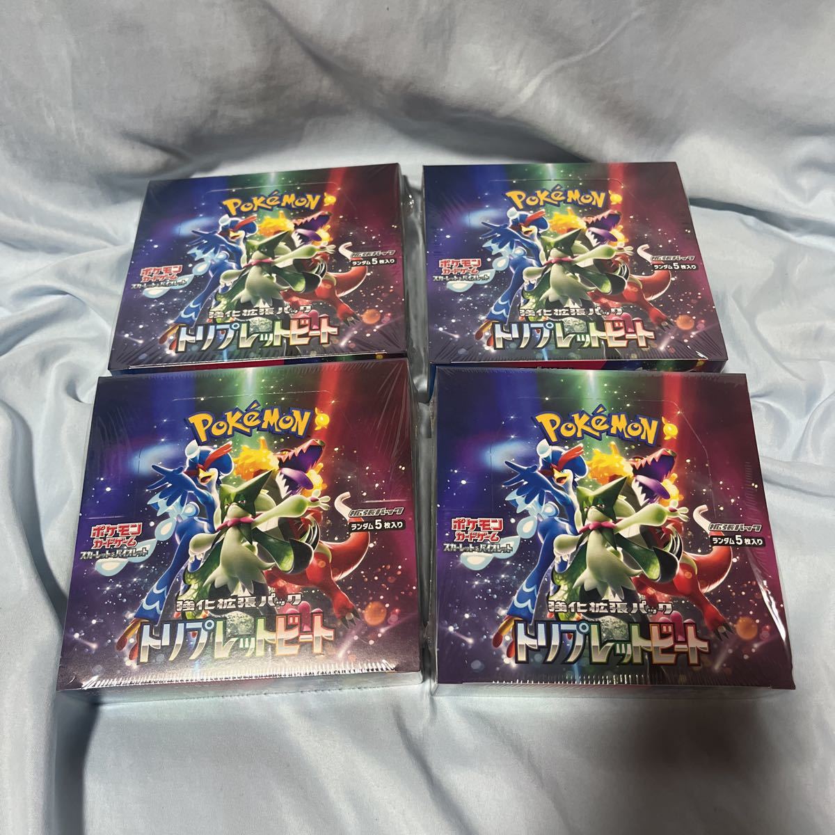 未開封】ポケモンカード トリプレットビート BOX シュリンク付き 4BOX