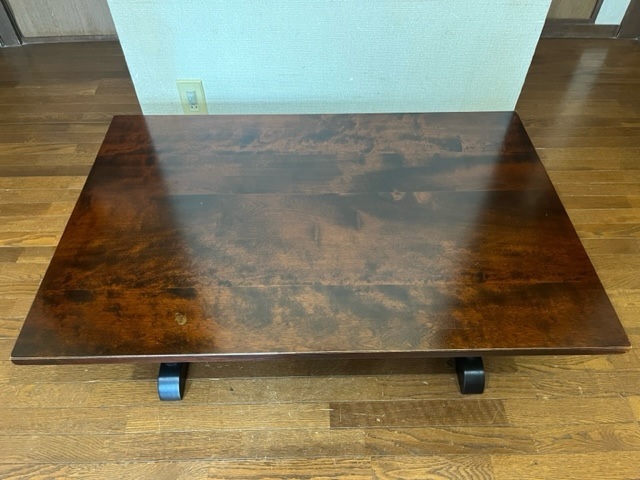北海道民芸家具　折りたたみ式座卓　文机 USED良品□北海道民芸家具 HOKUMIN 座卓 折りたたみ式 樺材 ロー