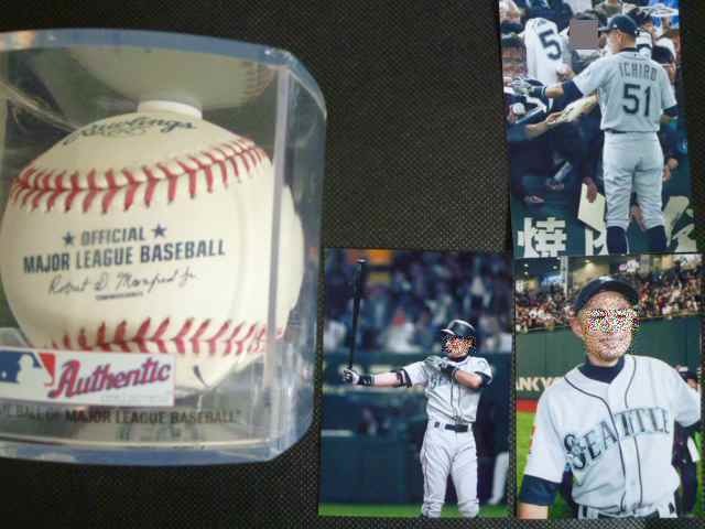 お宝！イチロー 3000本安打記念球 直筆サインボール 日本凱旋試合